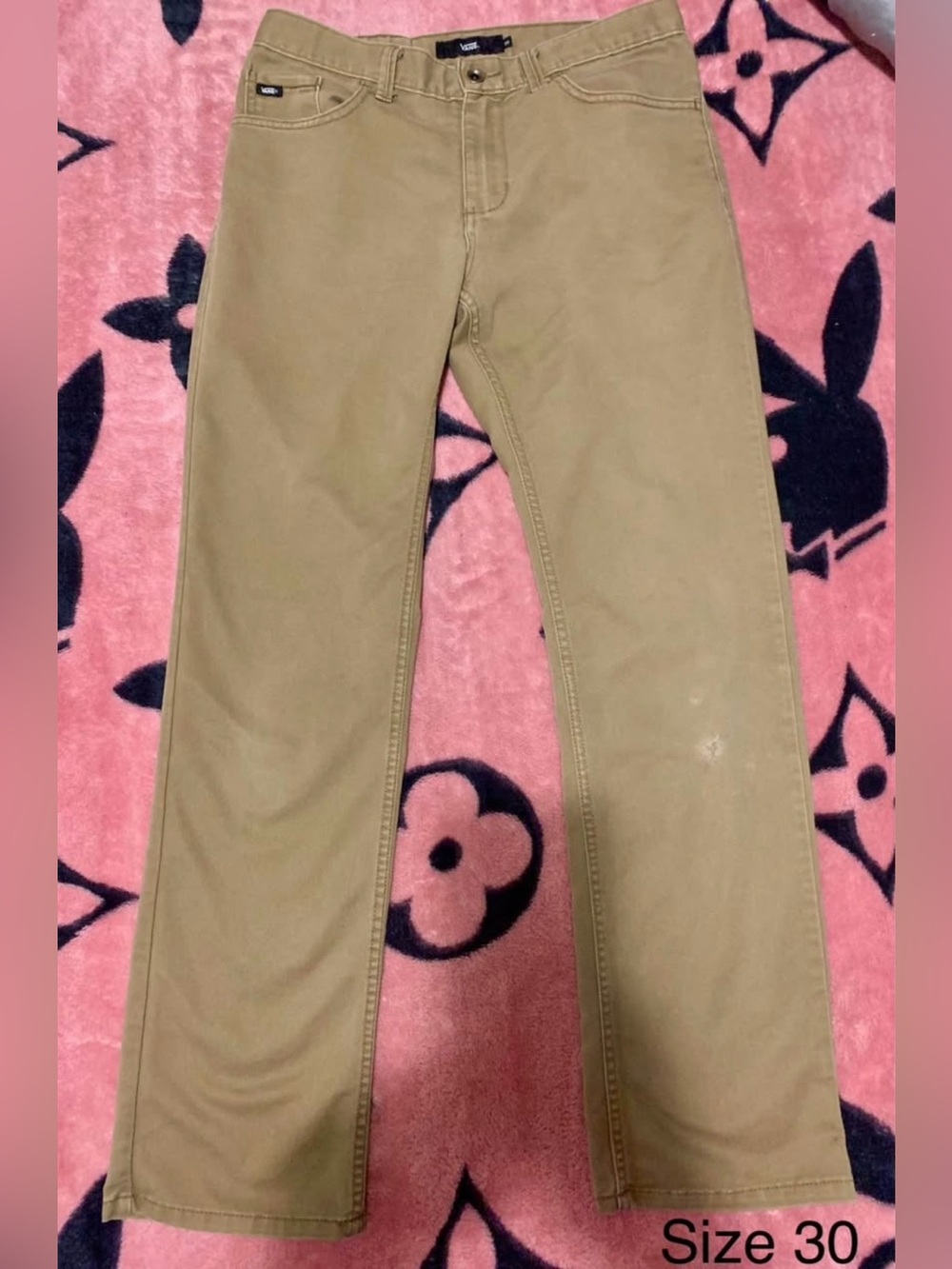 Vans Men's Straight Jeans in Khaki Brown